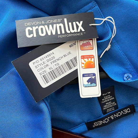 Devon & Jones CrownLux Performance® Mens Polo - Picture 4 of 4